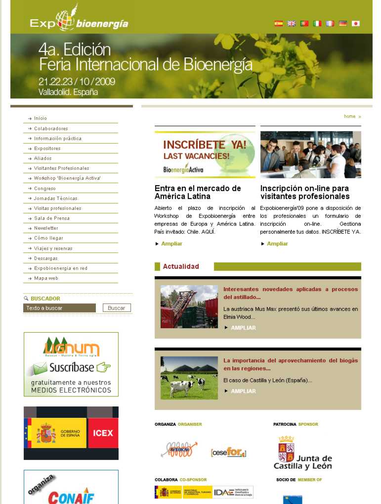 Página Inicial de Expobioenergía