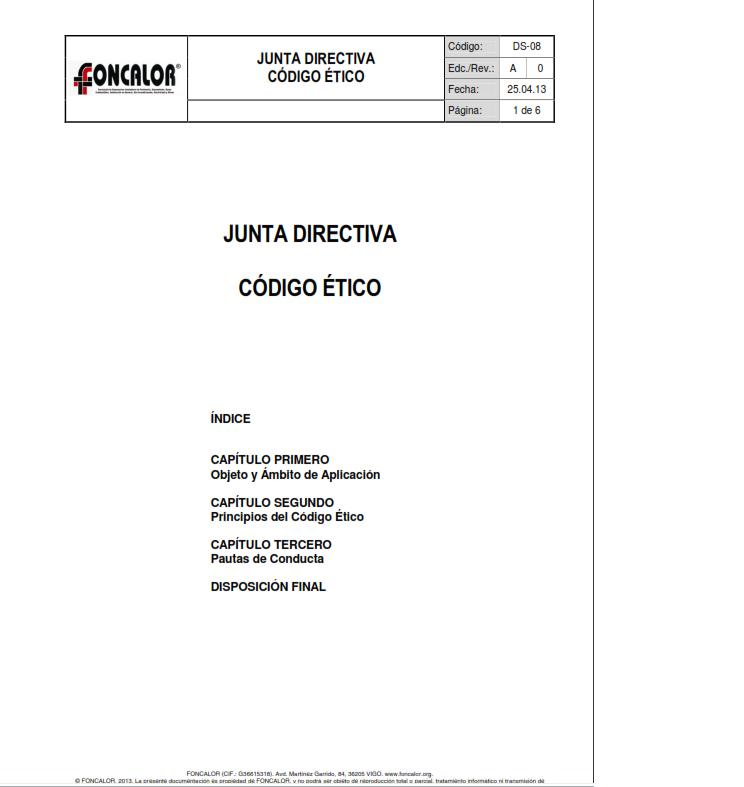 Portada código ético
