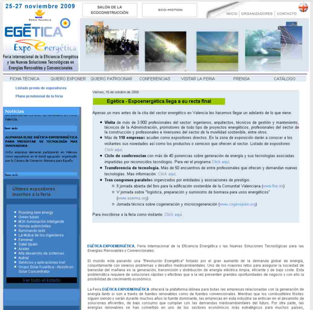 Portada Página Web Egética